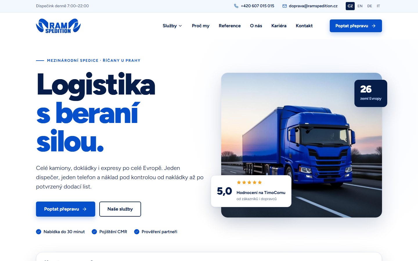 RAM Spedition — počítač